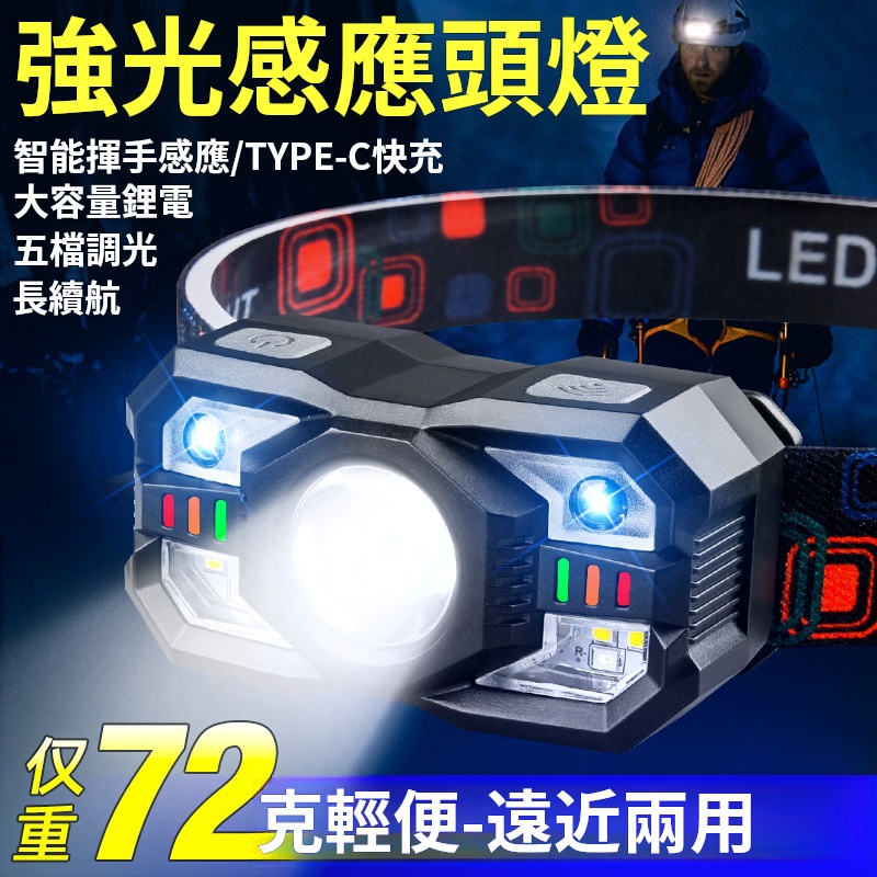 多功能感應頭燈