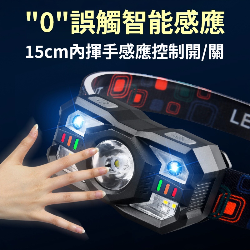 多功能感應頭燈