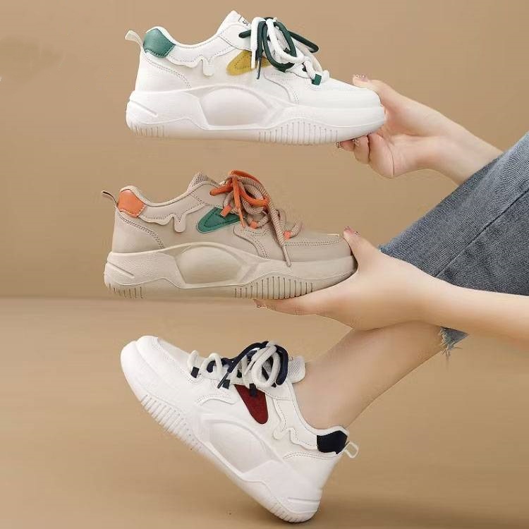 厚底休閒小白鞋